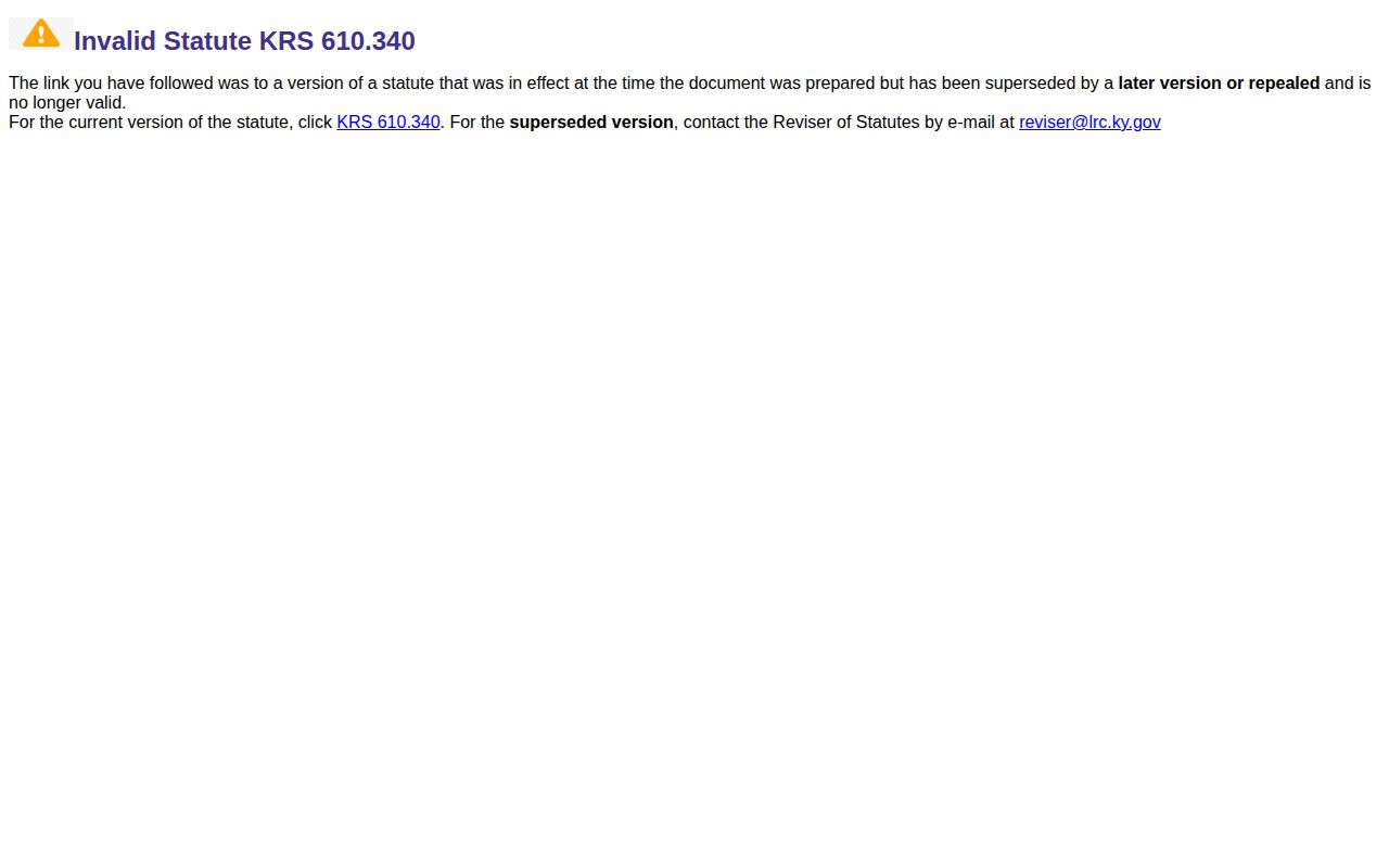 Official Kentucky Legislature statute page